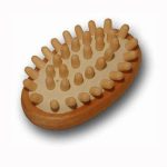 Dispozitiv pentru masajul celulitei oval lemn