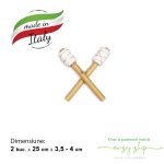 Bat din bambus pentru Tapotament, detensionare musculara 2 buc.x 25 cm (3,5-4 cm grosime) - Italia