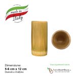 Ventuza din bambus pentru masaj (cupping therapy) 5-6 cm (12 cm inaltime), natur (Italia)