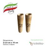 Ventuza din bambus pentru masaj FACIAL (cupping therapy) 2-2,5 cm (10 cm inaltime), natur (Italia)