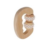 Rola cu Maner din Lemn pentru Masaj Fata si Corp - 2 role - 11 x 8 cm