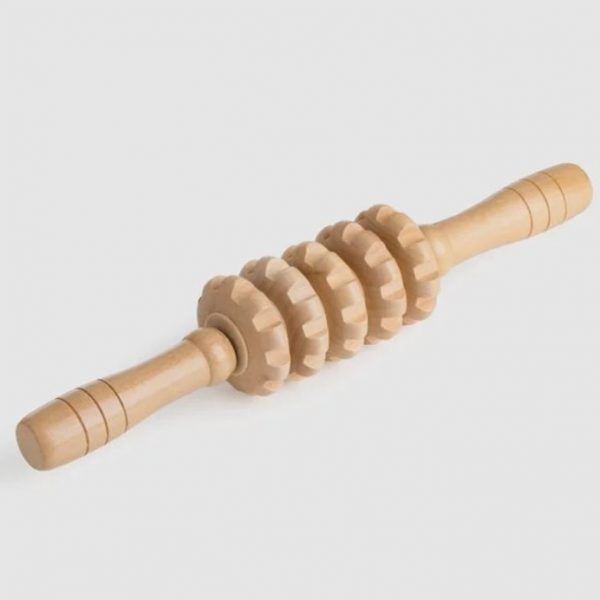 Rolă de masaj din lemn realizată manual pentru maderoterapie 30 cm - 5 Role