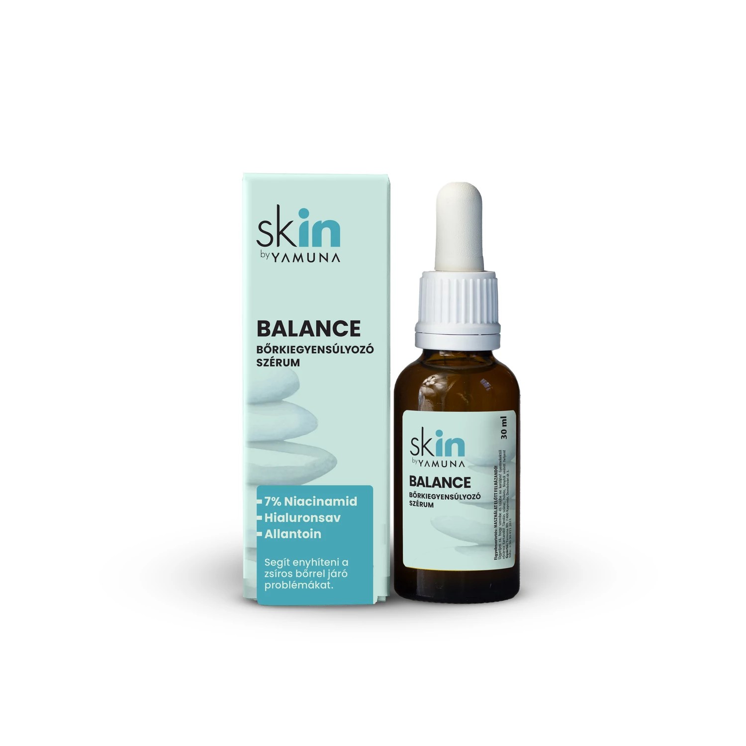 skin_balance_ser_niacinamida_alantoina_acidhyaluronic_happytour_yamunaromania_makeyou skIN - Ser Echilibrant - Niacinamida, Alantoina, Acid Hyaluronic - 30 ml - Yamuna - imagine 1